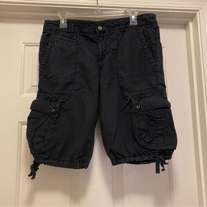 Women’s Black Cargo Shorts, size 10